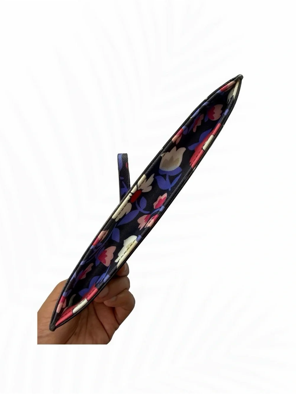 Kate Spade New York Floral Wristlet Clutch Navy Red Pink Purple